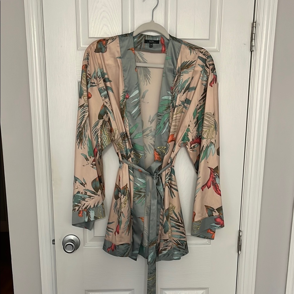 Floral Print Kimono Robe